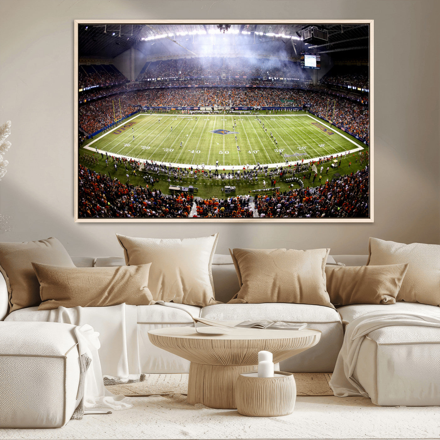 MGV-FC-36X24 - The University of Texas at San Antonio Roadrunners Football Team Print - San Antonio Alamodome Wall