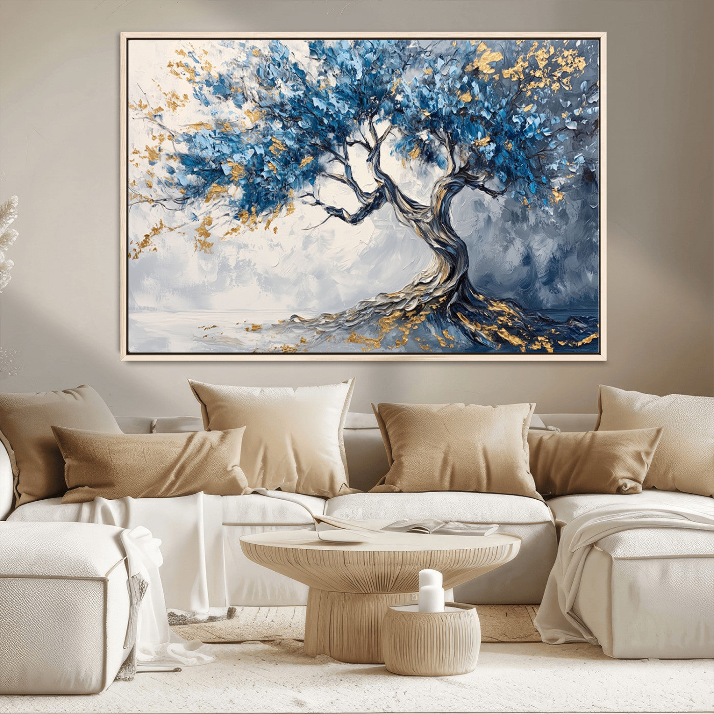 MGV-FC-36X24 - Abstract Tree Painting Canvas Wall Art | Tree of Life Painting Wall Art Canvas Print