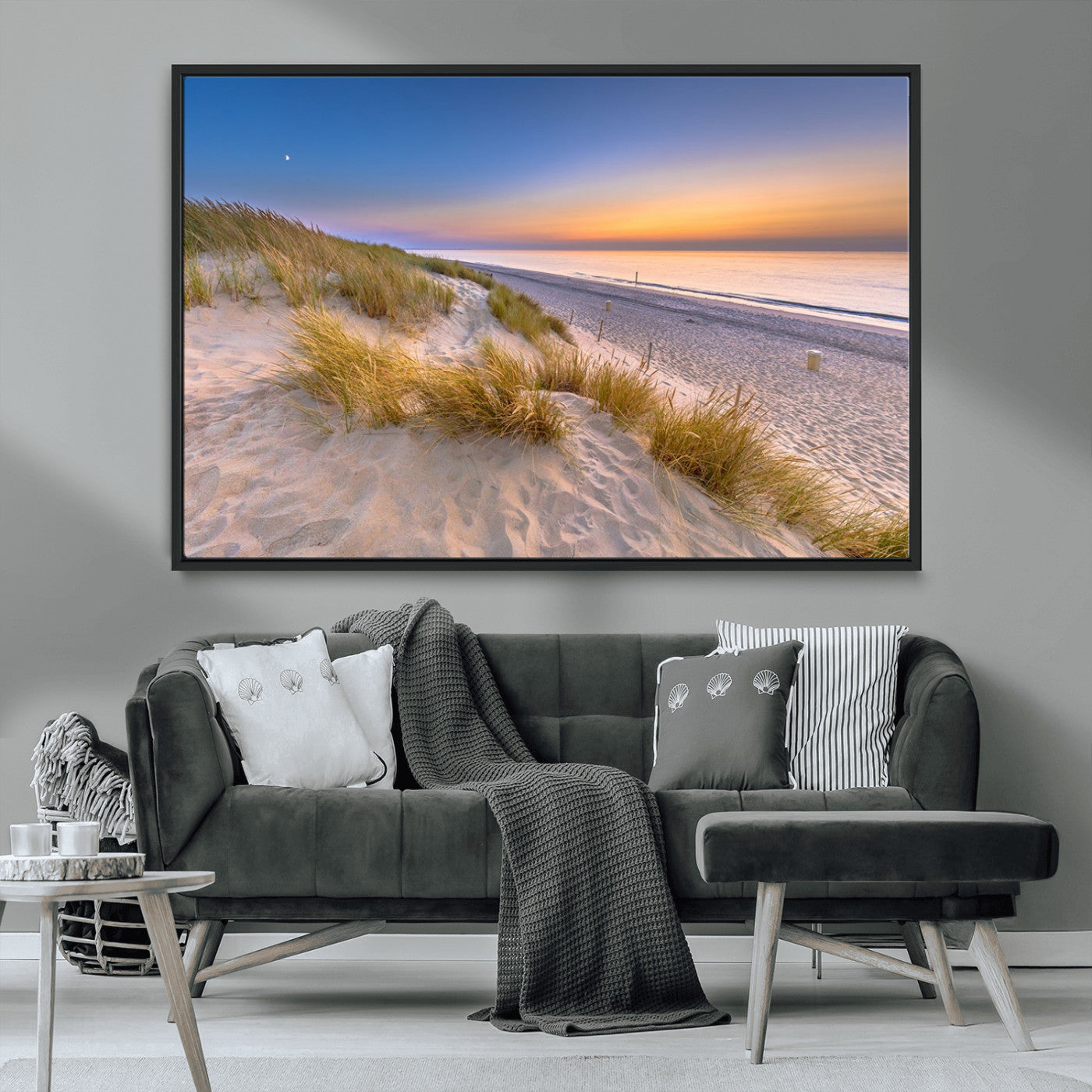 -Sunrise On The Beach Wall Art Canvas Print