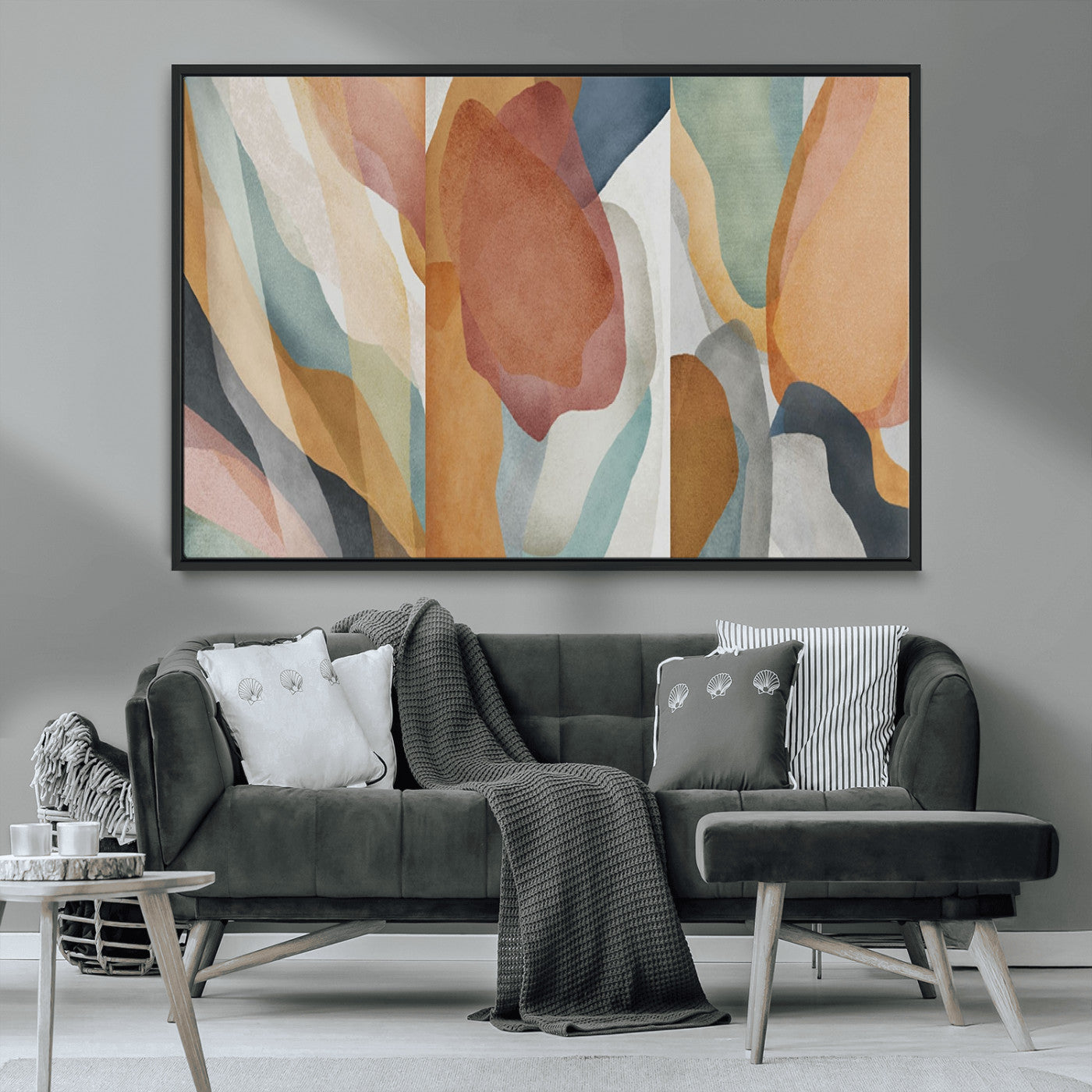 MGV-FC-36X24 - Boho Wall Art Canvas Print Set, Watercolor Boho Wall Art Canvas
