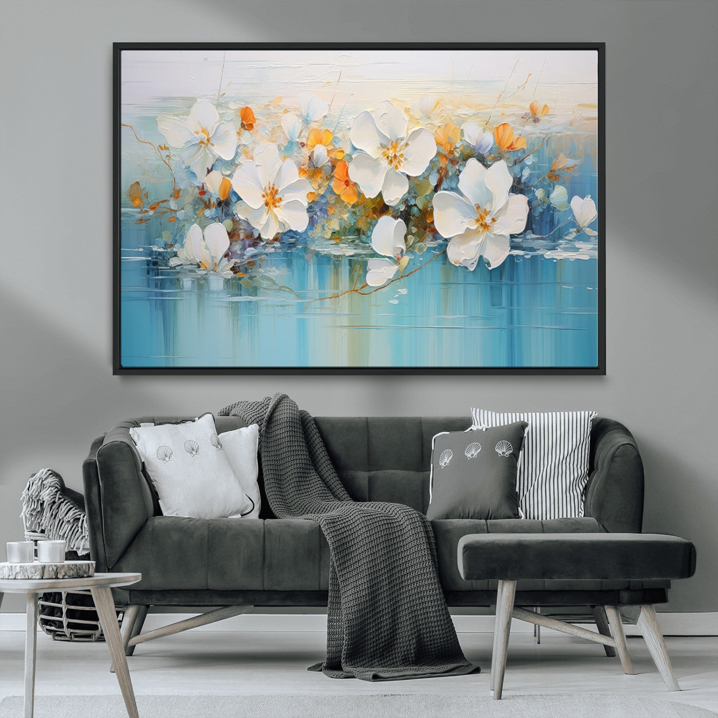 MGV-FC-36X24 - Abstract Flower Wall Art Canvas Print