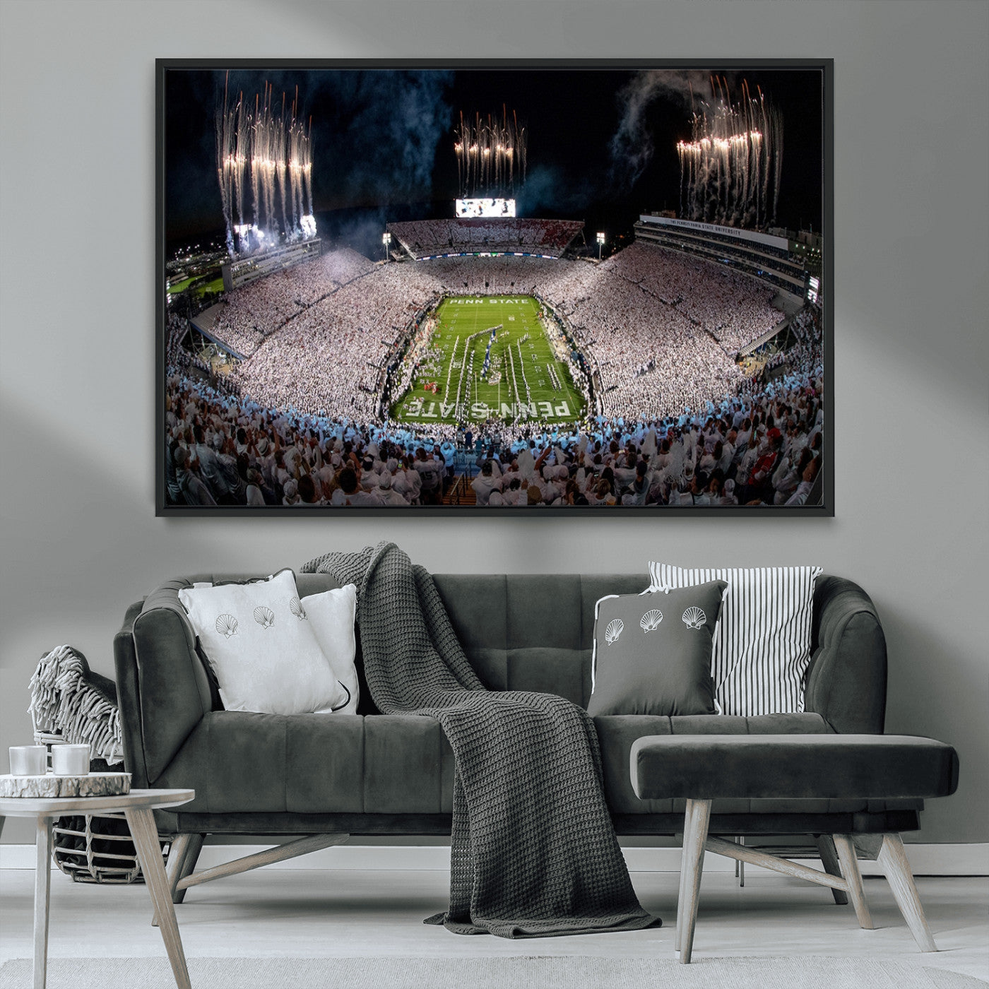 MGV-FC-36X24 - Penn Stadium Football Wall Art Canvas Print, Pennsylvania University Football Stadium