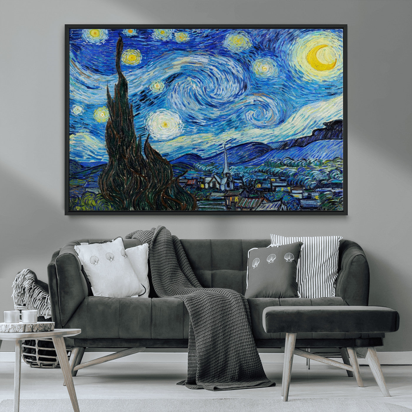 MGV-FC-36X24 - Vincent Van Gogh The Starry Night Abstract Wall Art Canvas Print