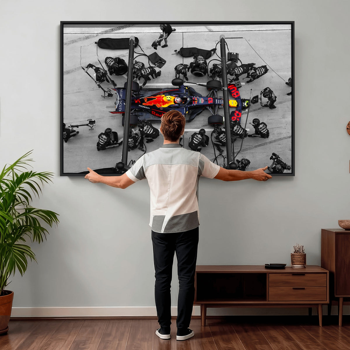 RedBull-MGV-CV-36X24 - Red Bull Formula 1 Canvas Wall Art Print