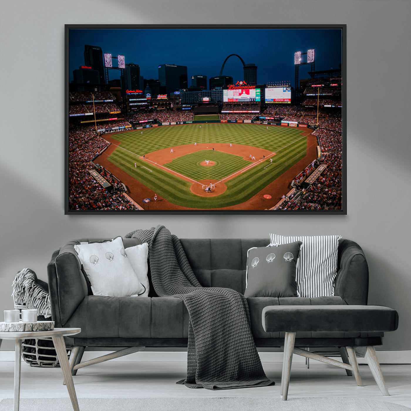 MGV-FC-36X24 - St. Louis Cardinals Baseball Team Print - Busch Stadium Wall Art Canvas Print