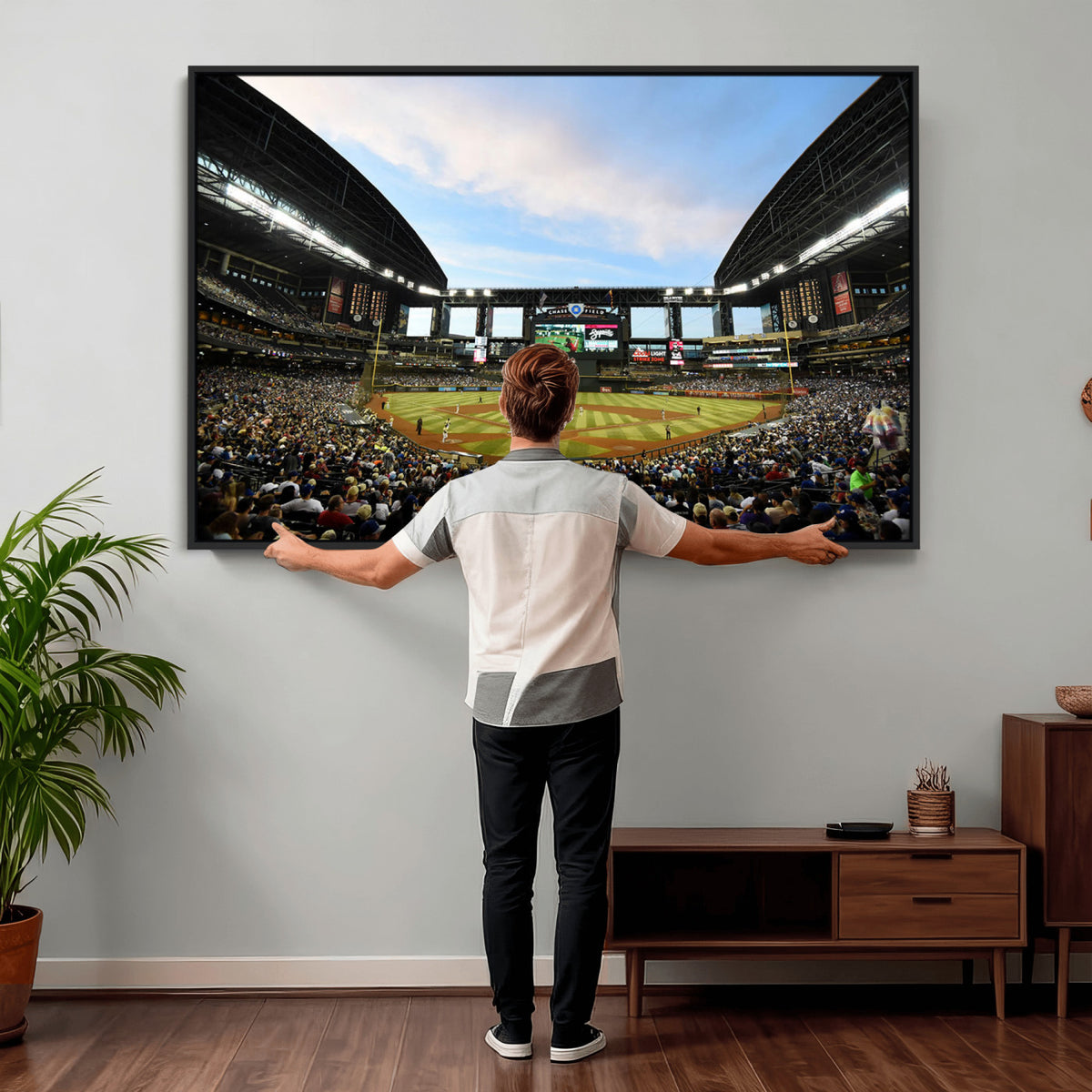 92672-MGV-CV-36X24 - Arizona Diamondbacks Team Print - Phoenix Chase Field