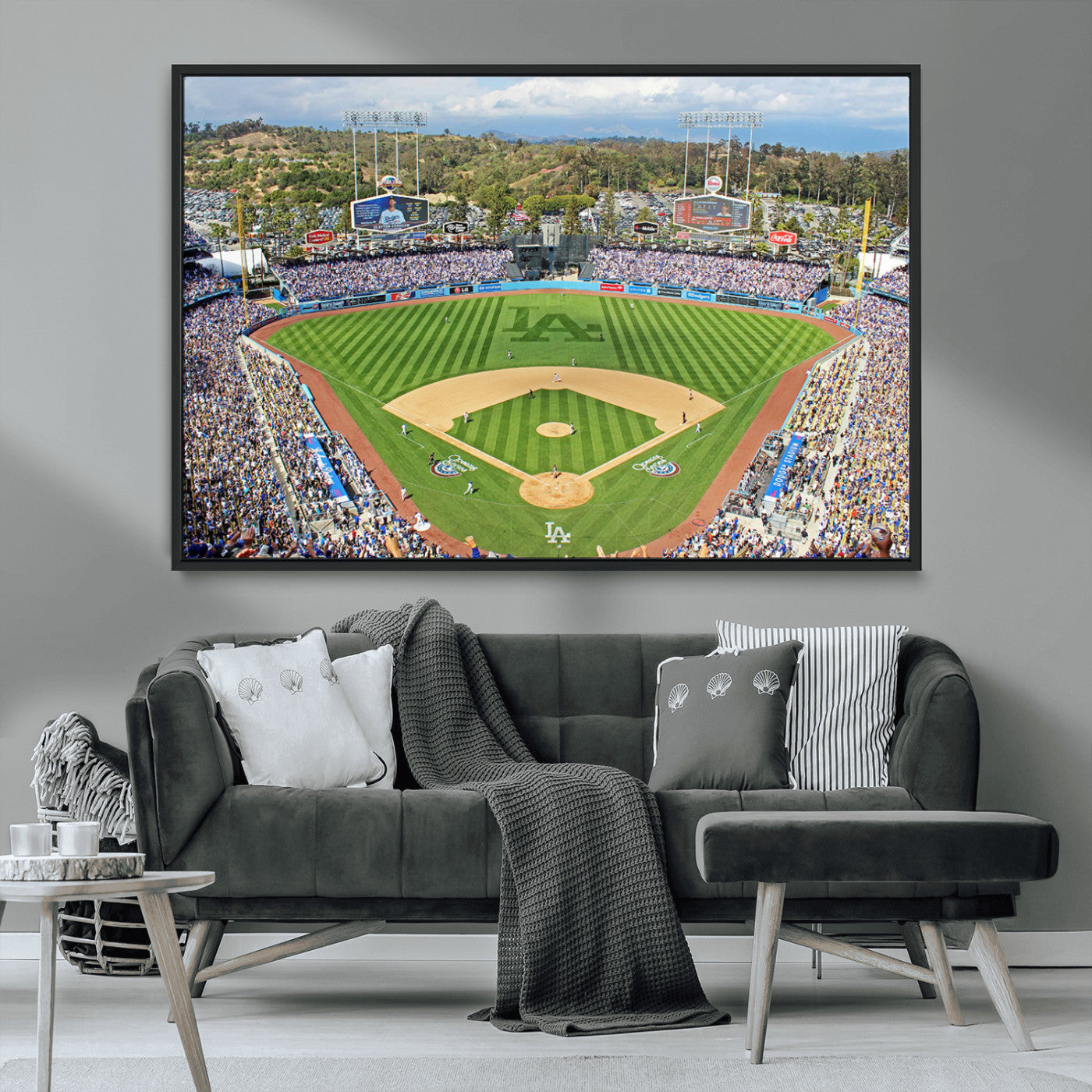 MGV-FC-36X24 - Citi Field Wall Art Print | 3-Panel New York Mets Baseball Stadium Canvas Print | Framed Sports Decor for Living Room, Man Cave, or Office