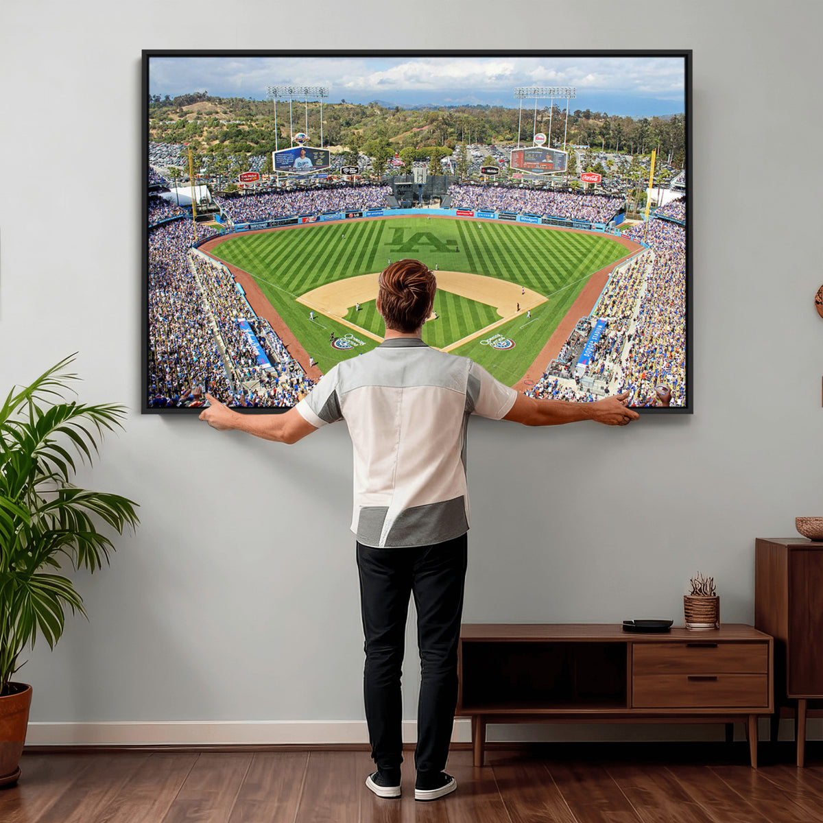 34760-MGV-CV-36X24 - Citi Field Wall Art Print | 3-Panel New York Mets Baseball Stadium Canvas Print