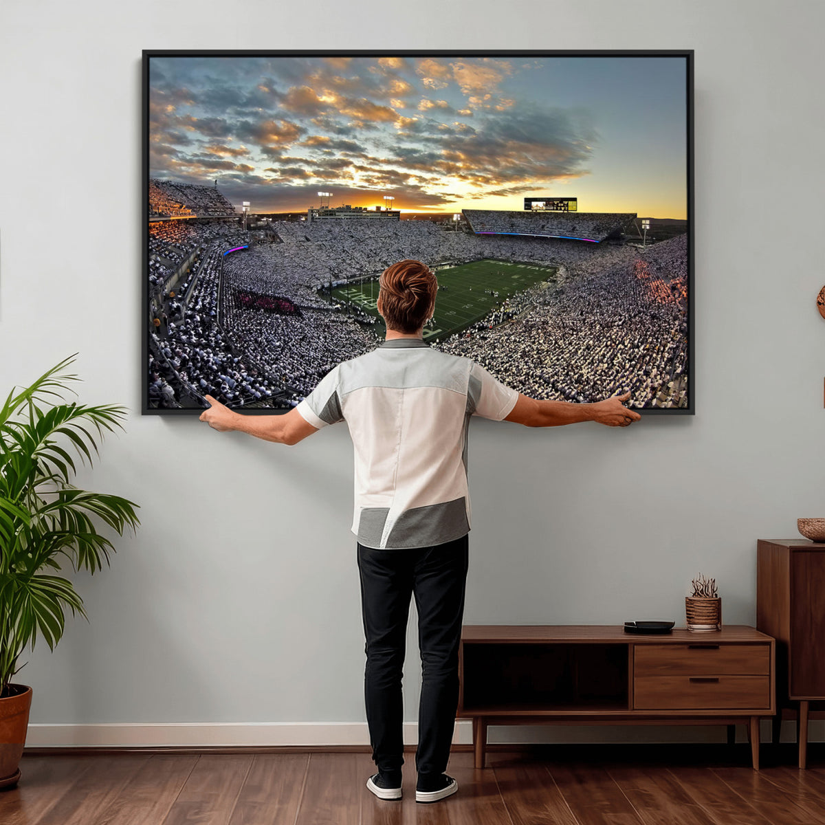 38807-MGV-CV-36X24 - Beaver Stadium Wall Art, Penn State Stadium Wall Art | Penn State Nittany Lions Football