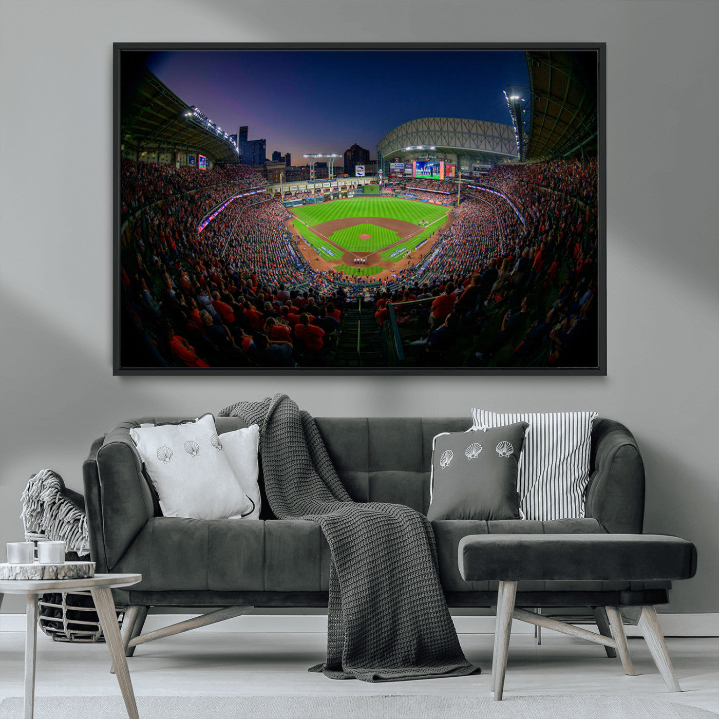 MGV-FC-36X24 - Houston Astros Baseball Team Print - Houston Minute Maid Park Stadium Wall Art Canvas Print