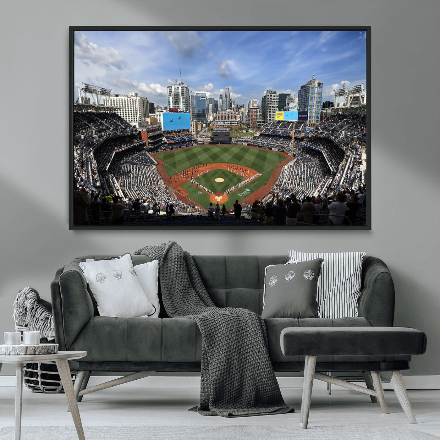 MGV-FC-36X24 - San Diego Padres Baseball Team Print - Petco Park Stadium Wall Art Canvas Print