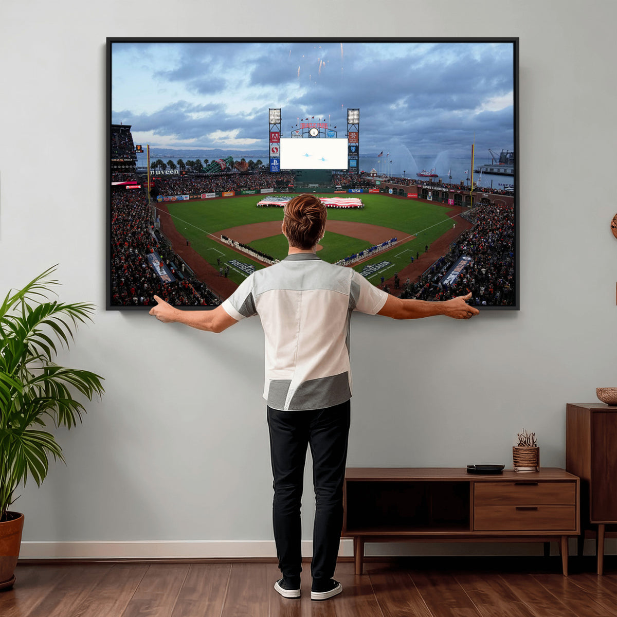 44631-MGV-CV-36X24 - Oracle Park San Francisco Giants Wall Art | Oracle Park Stadium Canvas Print