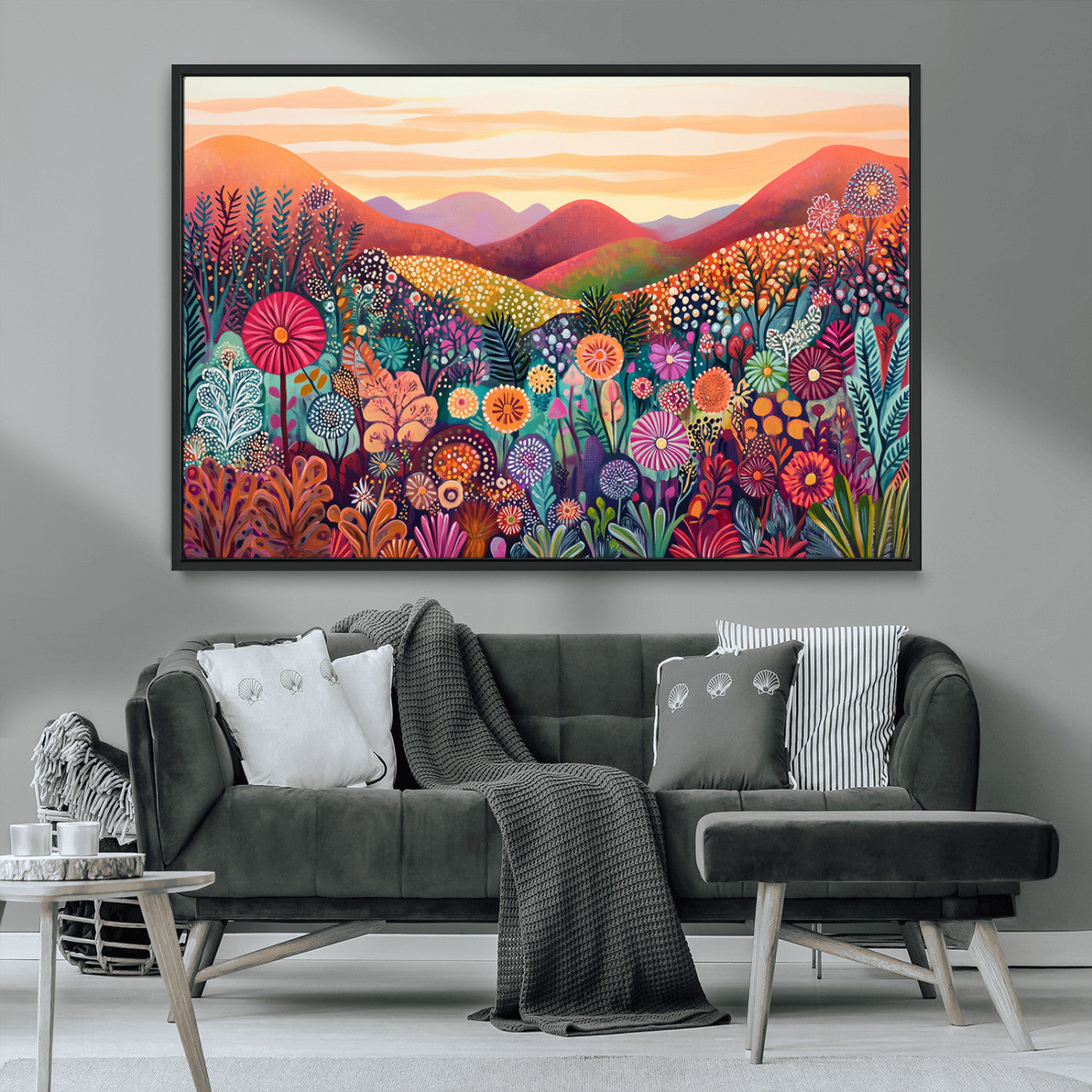 MGV-FC-36X24 - Yayoi Kusama 1986 Wall Art Print – Yayoi Kusama Wabi Sabi Japanese Wall Art Print - Vibrant Abstract