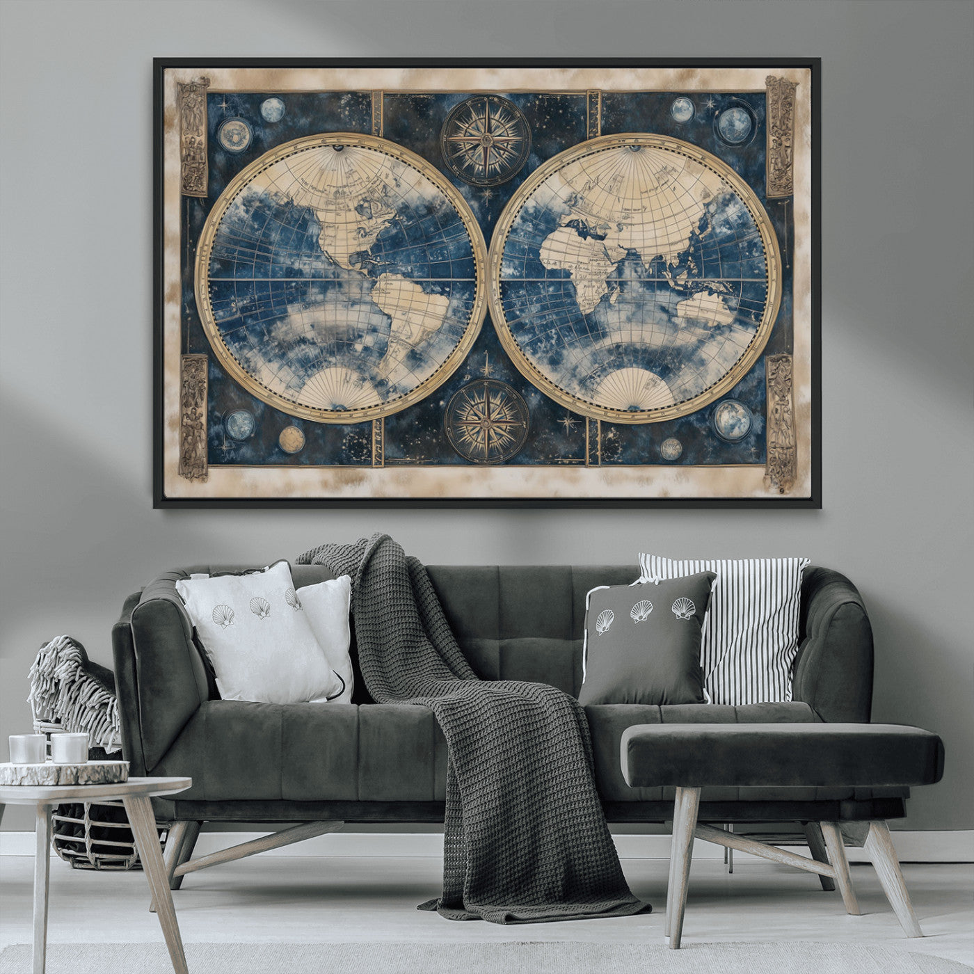 MGV-FC-36X24 - World Map Canvas Print