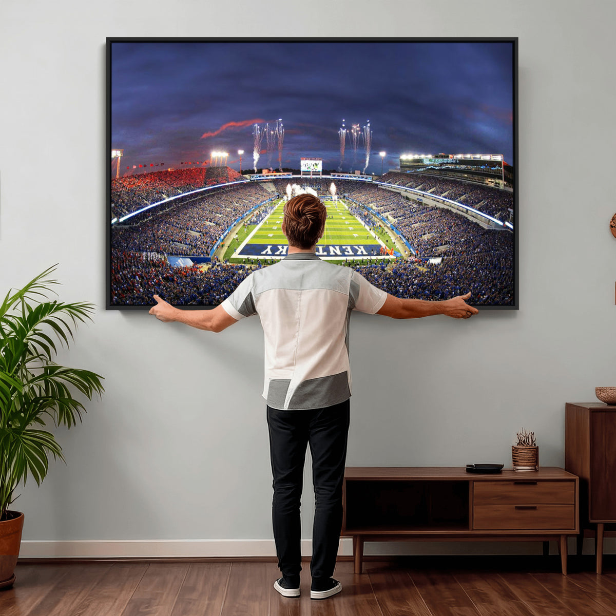 26008-MGV-CV-36X24 - Kroger Field Canvas Wall Art, Kentucky Stadium Wall Art