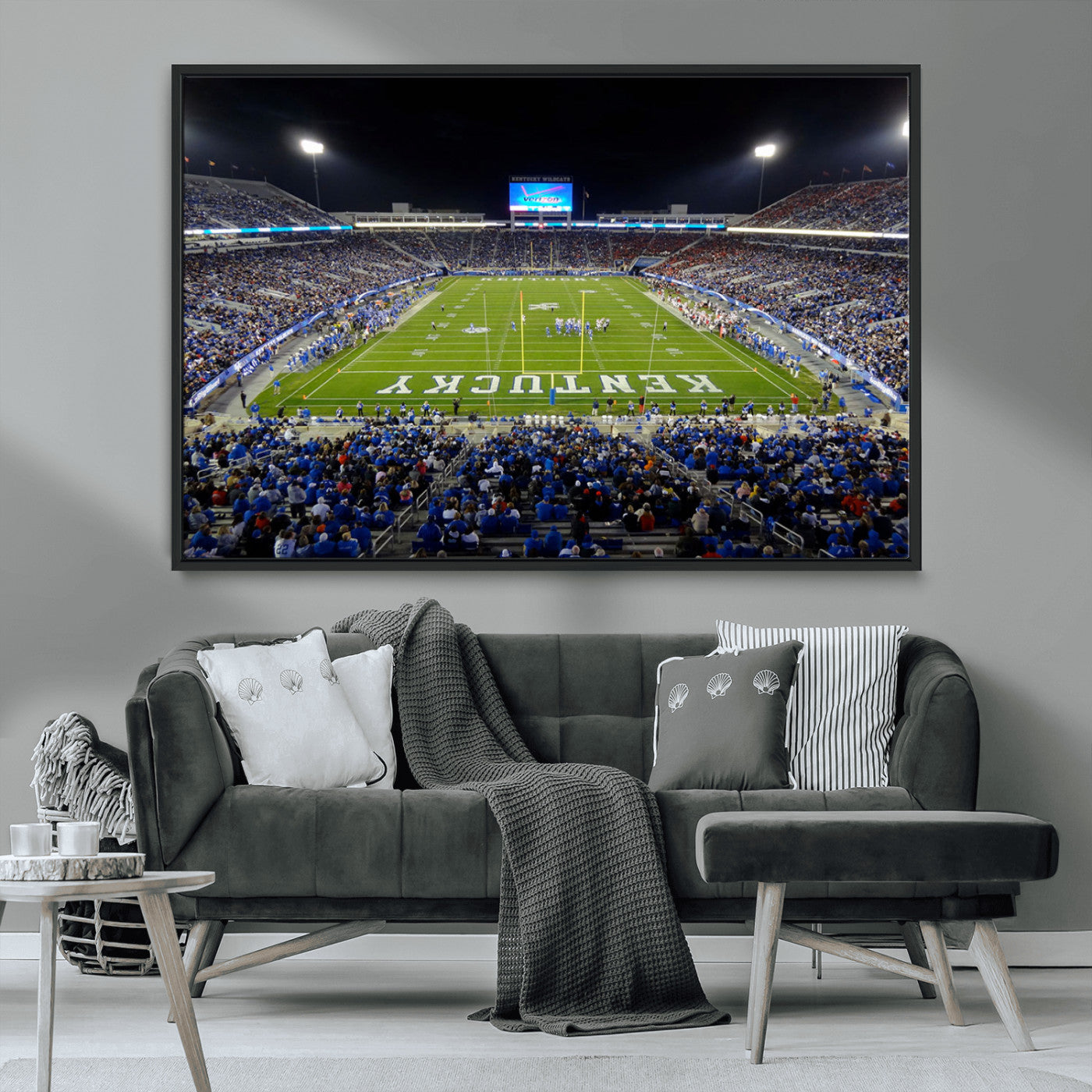 MGV-FC-36X24 - Kroger Field Canvas Wall Art - Kentucky Stadium Wall Art Print - Sunset Football Stadium Wall Decor