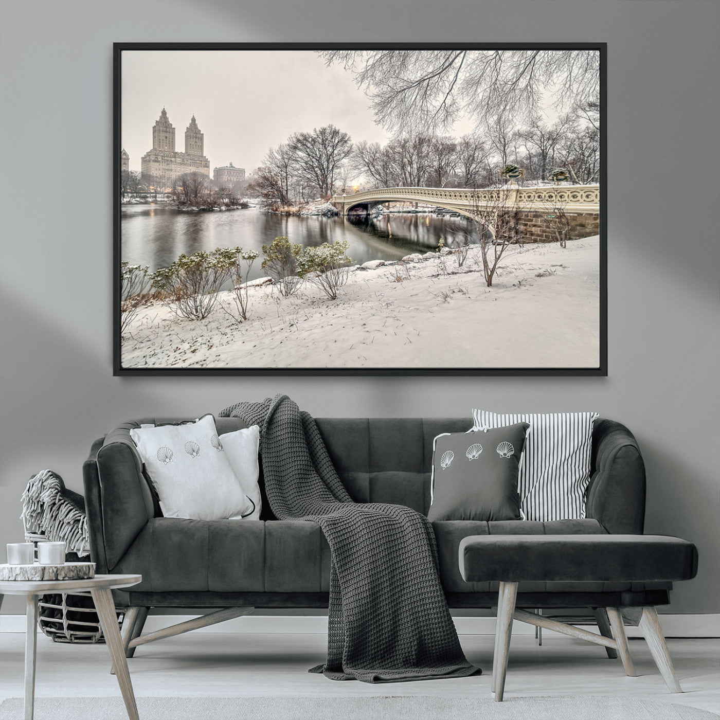 MGV-FC-36X24 - The Bow Bridge in Central Park Canvas, The Bow Bridge Canvas Print