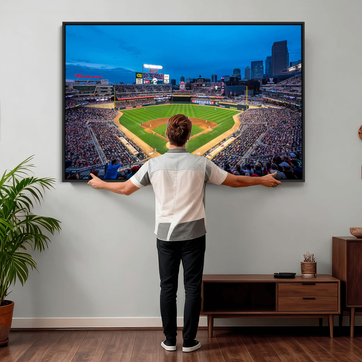 77273035-MGV-CV-36X24 - Target Field Stadium Wall Art Canvas Print, Minnesota Twins