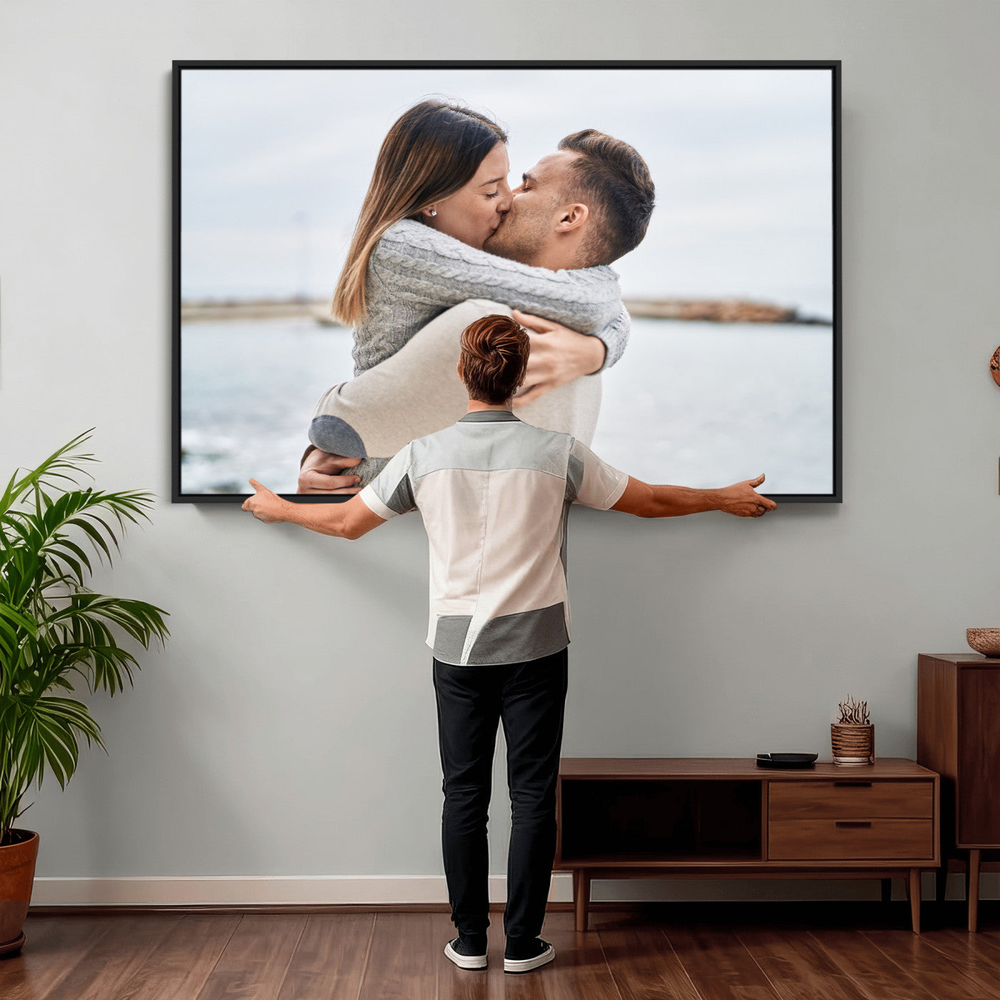 28984291-MGV-CV-36X24 - Custom Photo with Framed Canvas Wall Art Canvas Print Personalized Picture Print Framed Wall Art Digitally Printed Photo