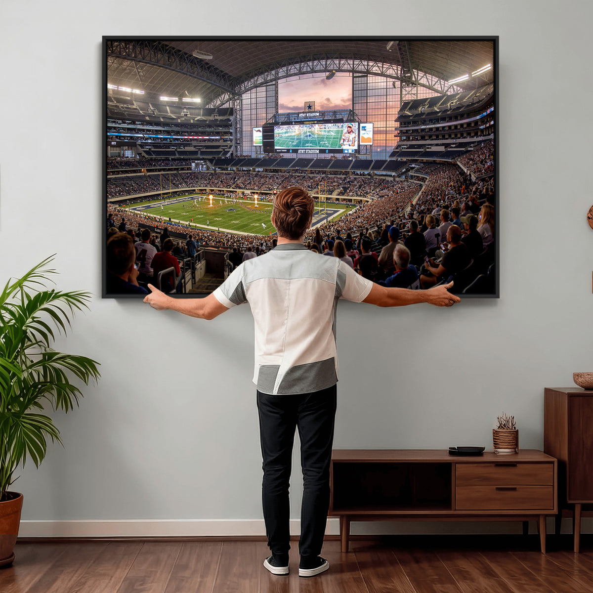 61524160-MGV-CV-36X24 - Stadium Wall Art Canvas Print