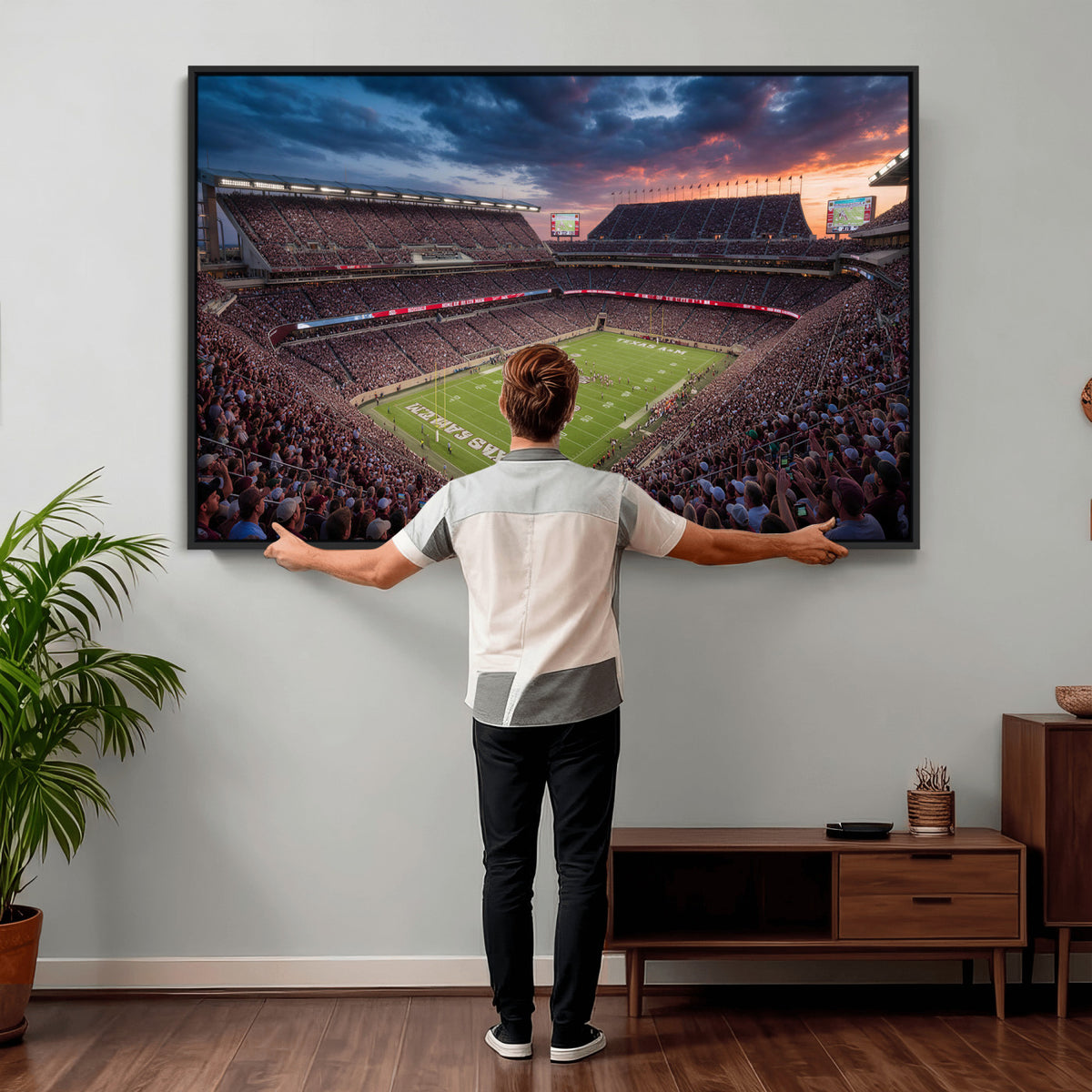 55475837-MGV-CV-36X24 - Stadium Wall Art Canvas Print