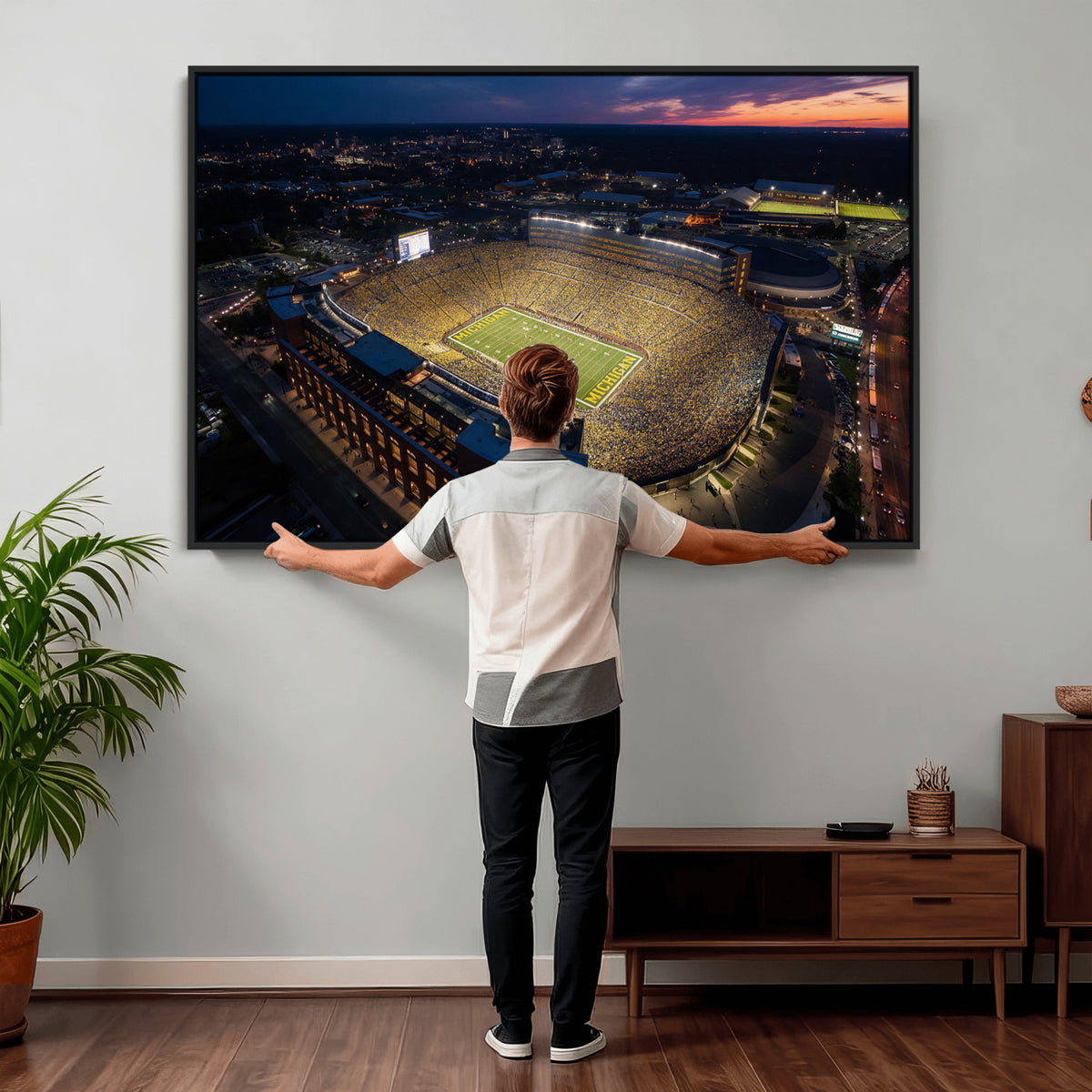 61127284-MGV-CV-36X24 - Stadium Wall Art Canvas Print