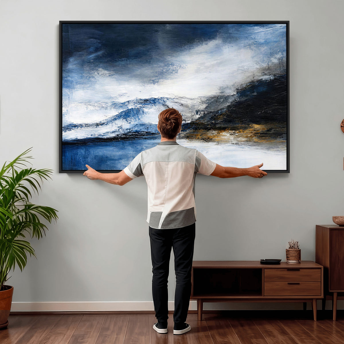 48142030SS-_Poster-30x20 - Extra Large Abstract Wall Art Canvas Print