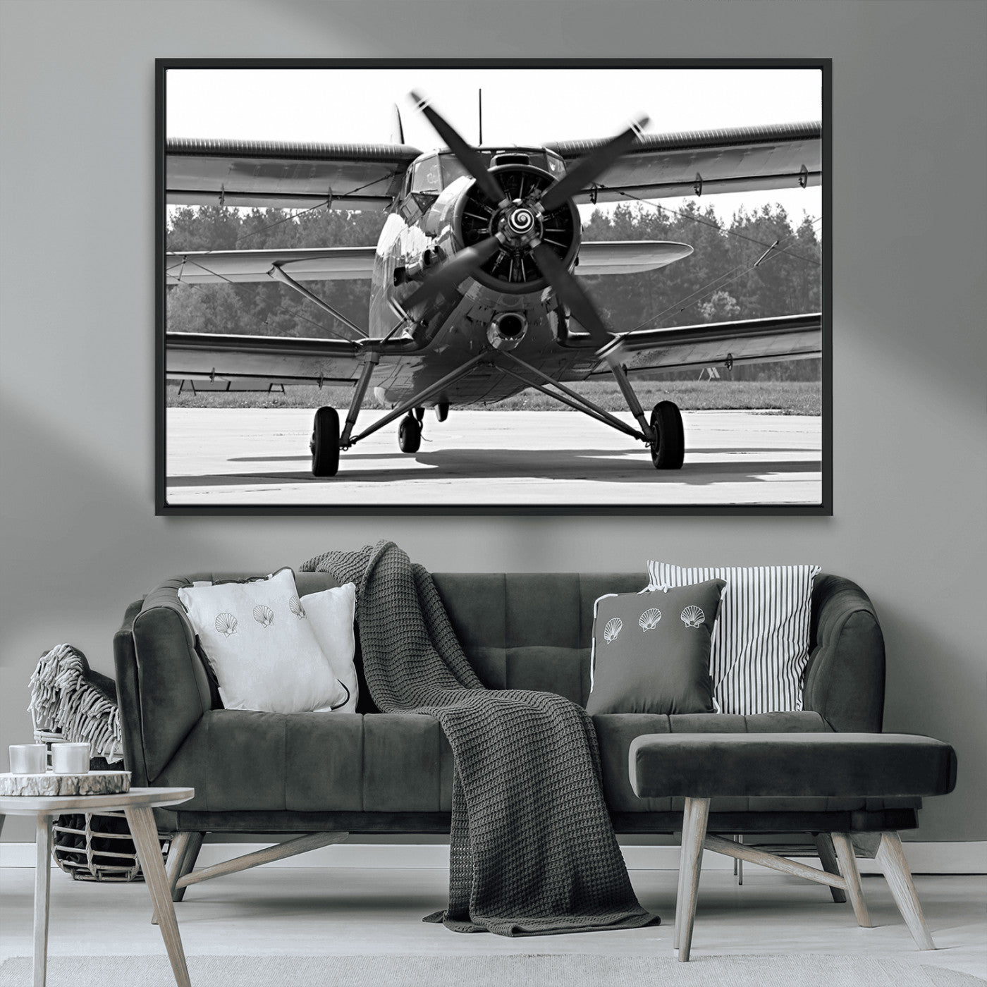 MGV-FC-36X24 - Wall Art Old War Plane Canvas Print