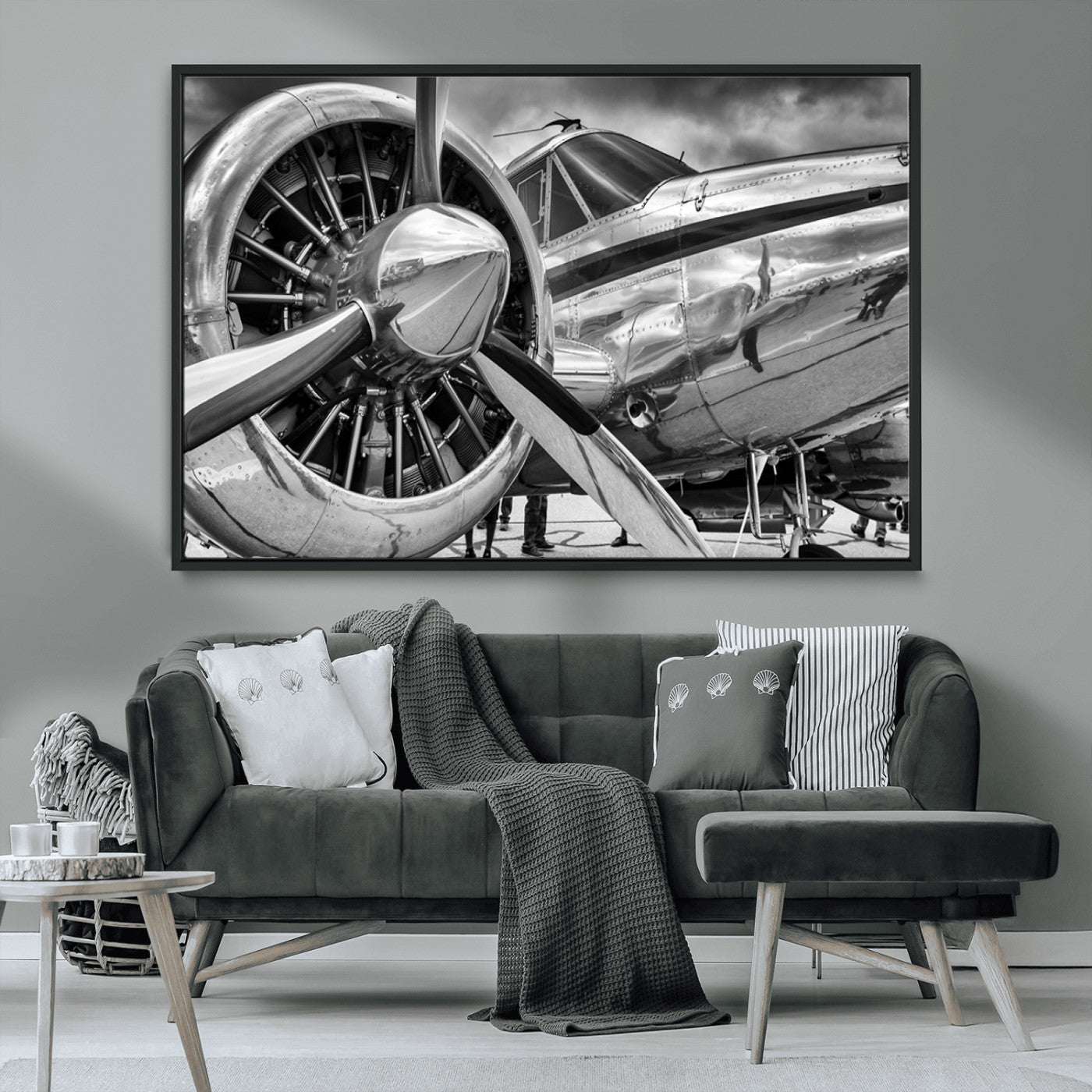 MGV-FC-36X24 - Vintage Antique Airplane Wall Art Canvas Print