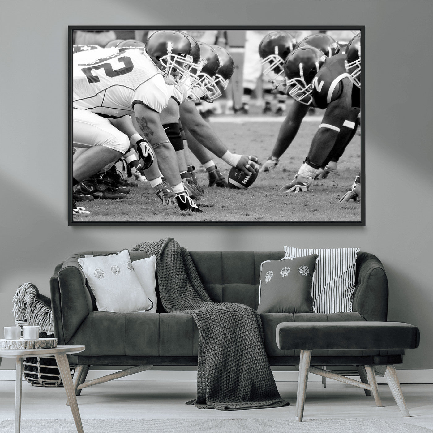 MGV-FC-36X24 - American Football Player Wall Art Canvas Print