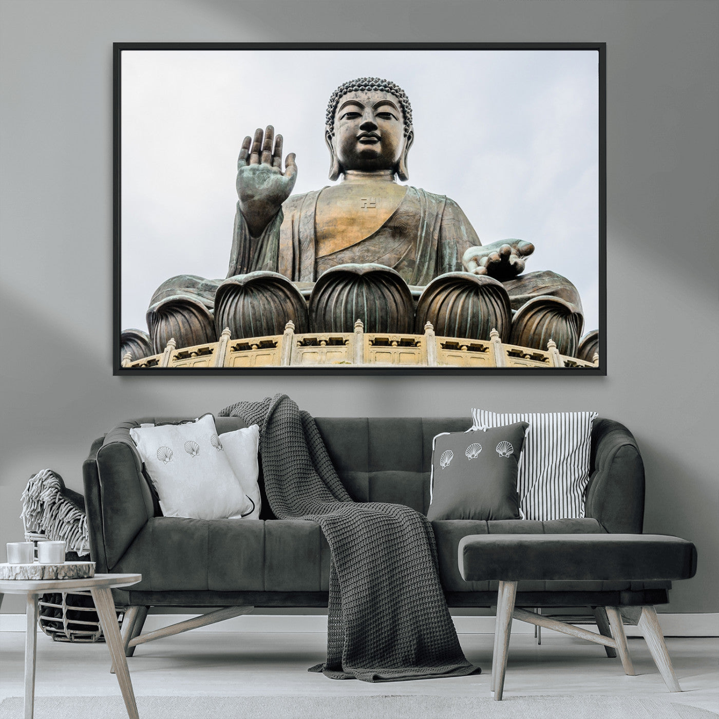 MGV-FC-36X24 - Buddha Statue Wall Art Canvas Print