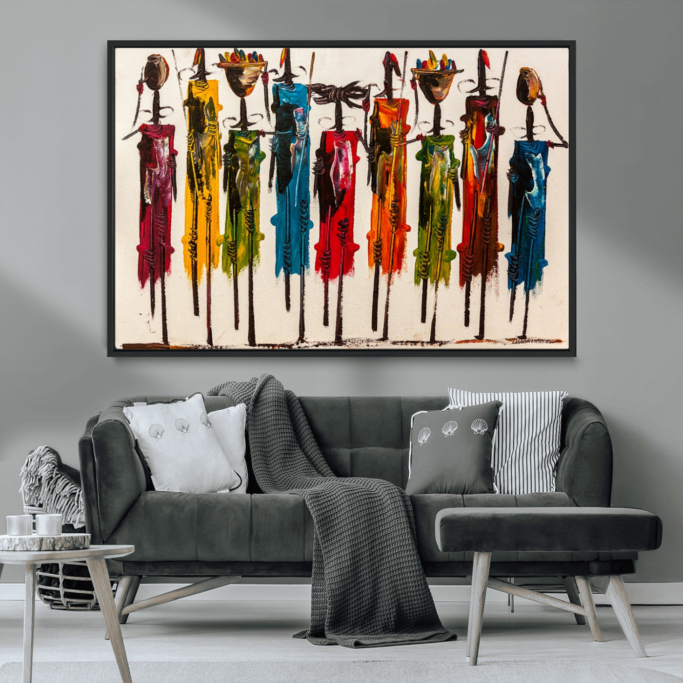 MGV-FC-36X24 - Abstract African Women Wall Art Canvas Print