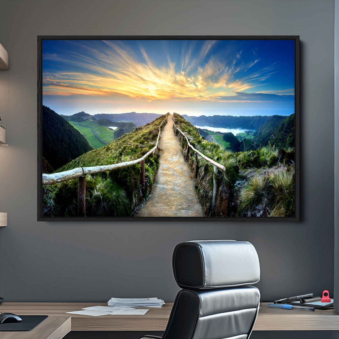 58887-MGV-CV-36X24-Mountain Landscape Wall Art Canvas Print