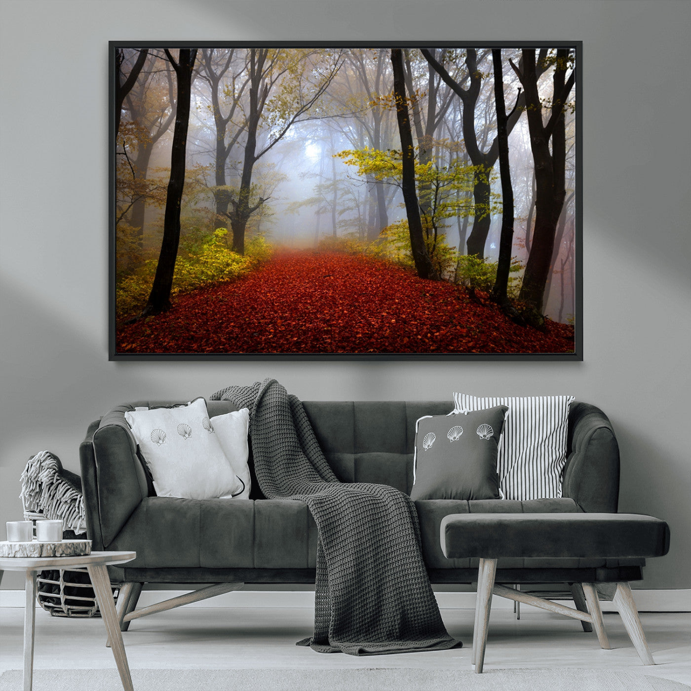 MGV-FC-36X24 - Foggy Forest Wall Art Landscape Canvas Print