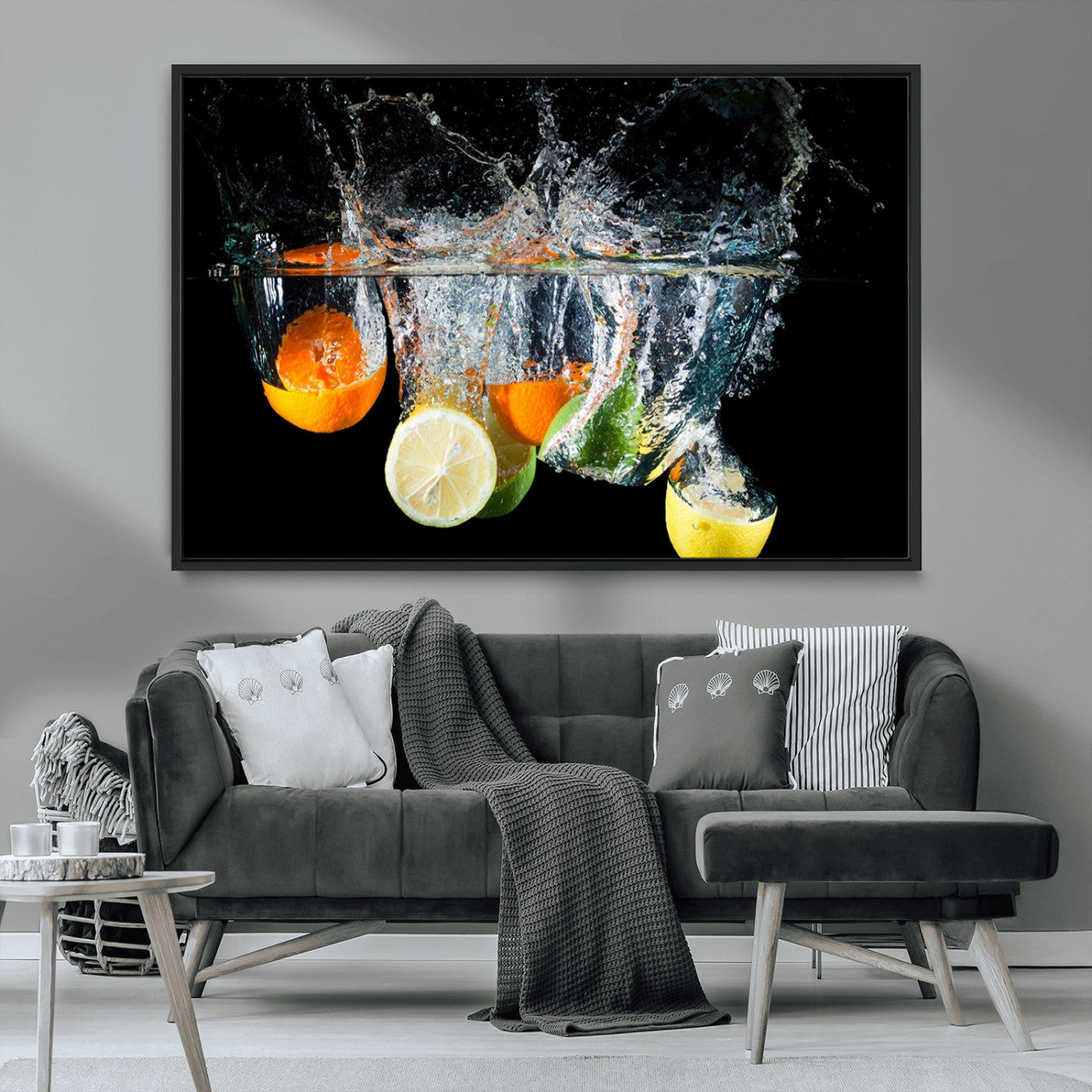 MGV-FC-36X24 - Kitchen Wall Art, Kitchen Fruits Art Canvas Print