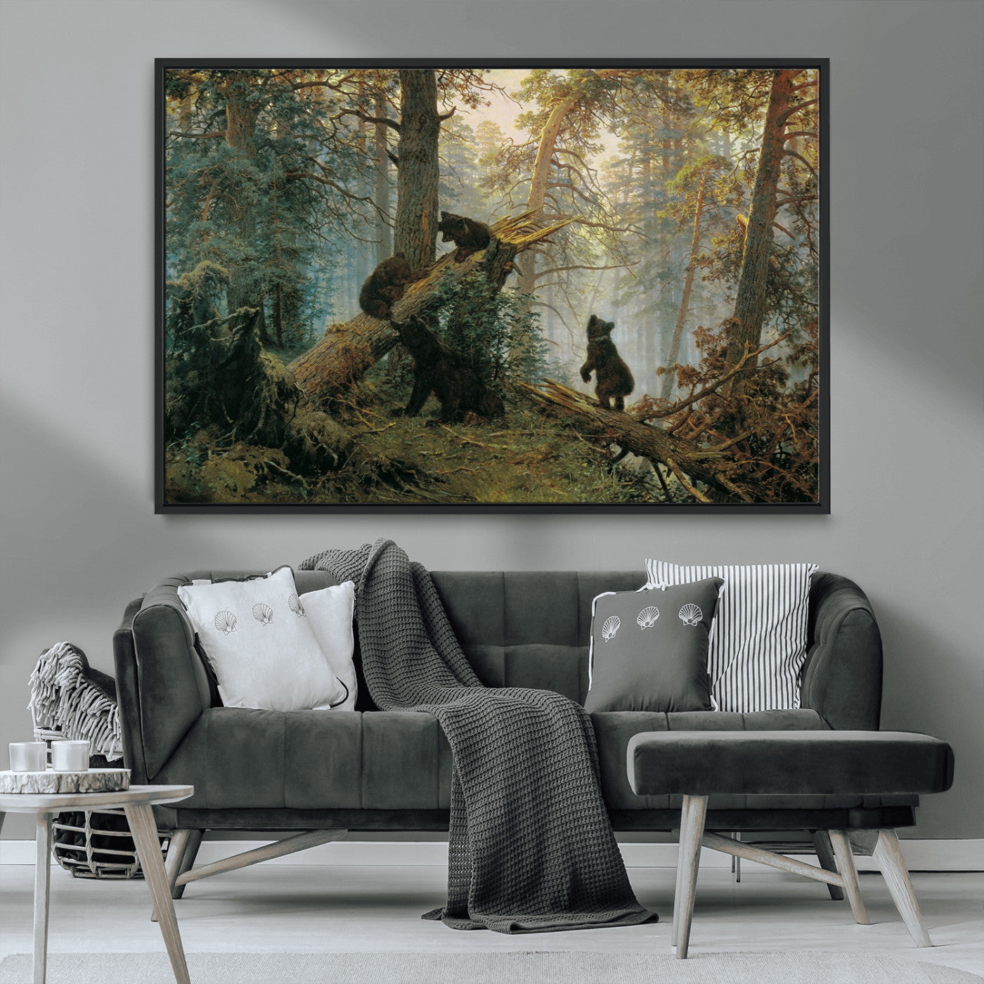 MGV-FC-36X24 - Grizzly Bear Cubs Wall Art Canvas Print