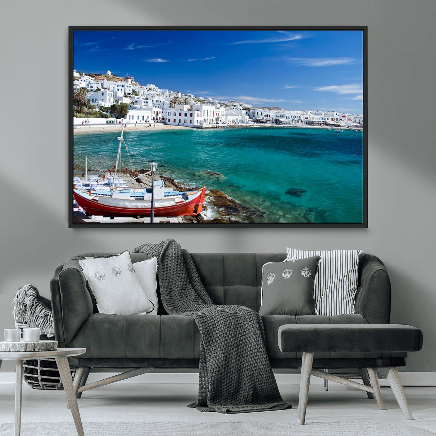 MGV-FC-36X24 - Santorini Wall Art Canvas Print