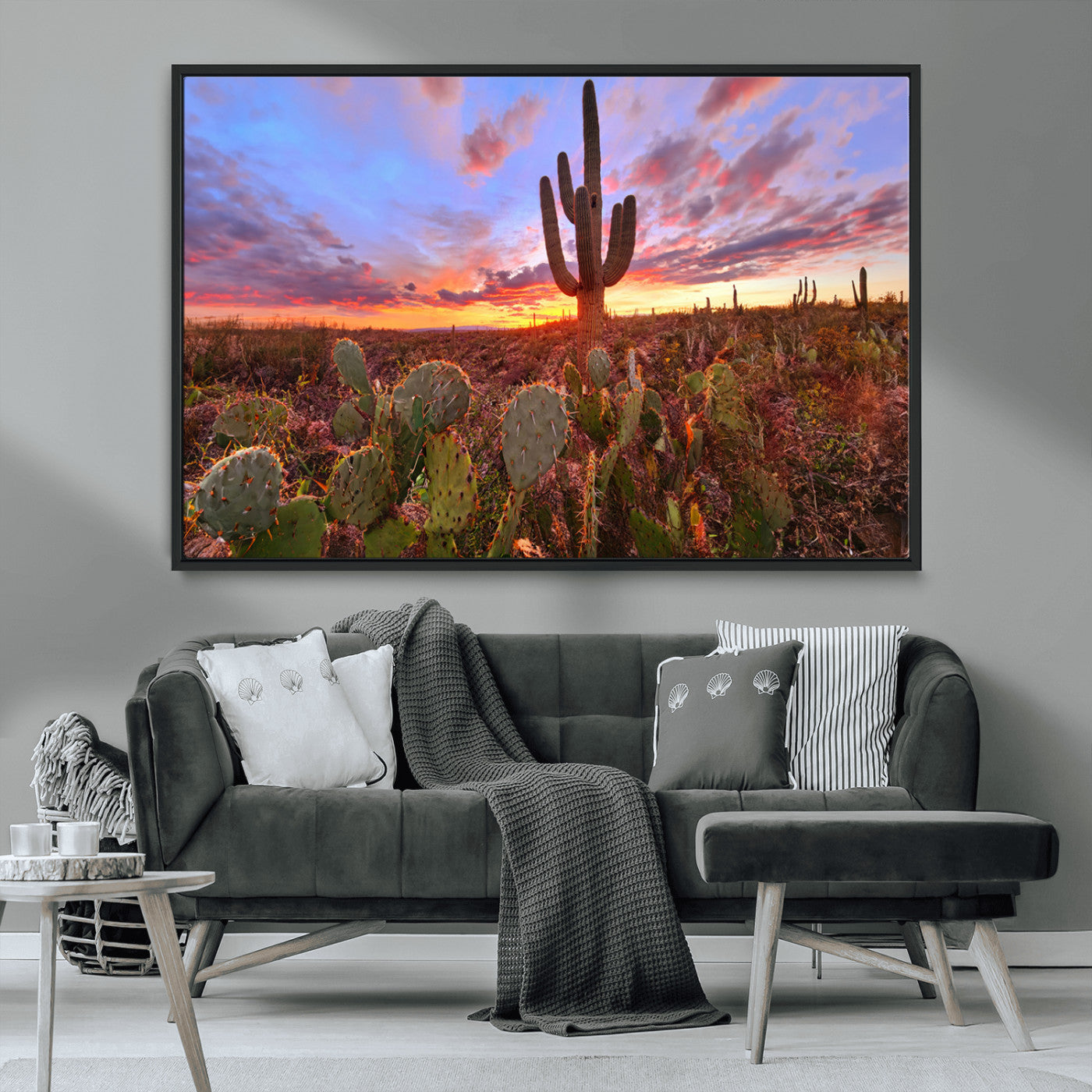 MGV-FC-36X24 - Arizona Desert Sunset Wall Art Canvas Print