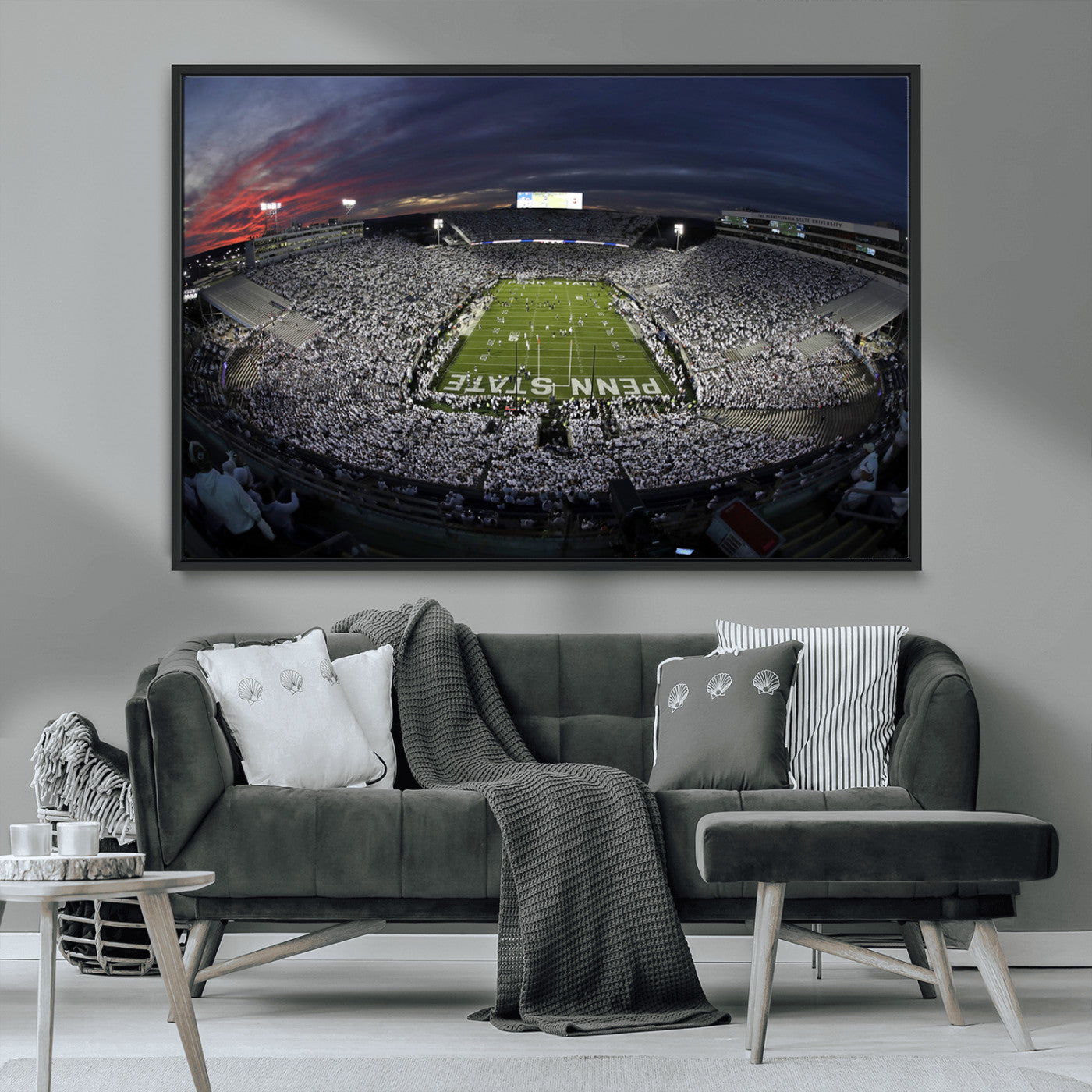 MGV-FC-36X24 - Penn State University Nittany Lions Football Team Print - University Park Beaver Stadium Wall Art