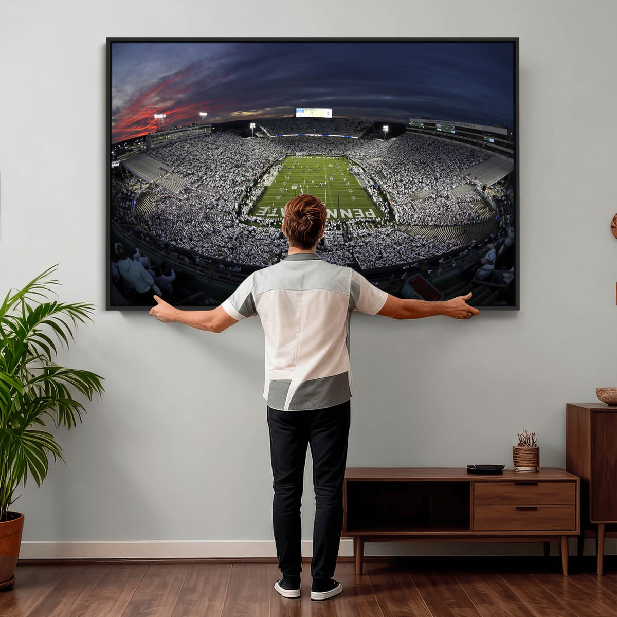 59877-MGV-CV-36X24 - Penn State University Nittany Lions Football Team Print