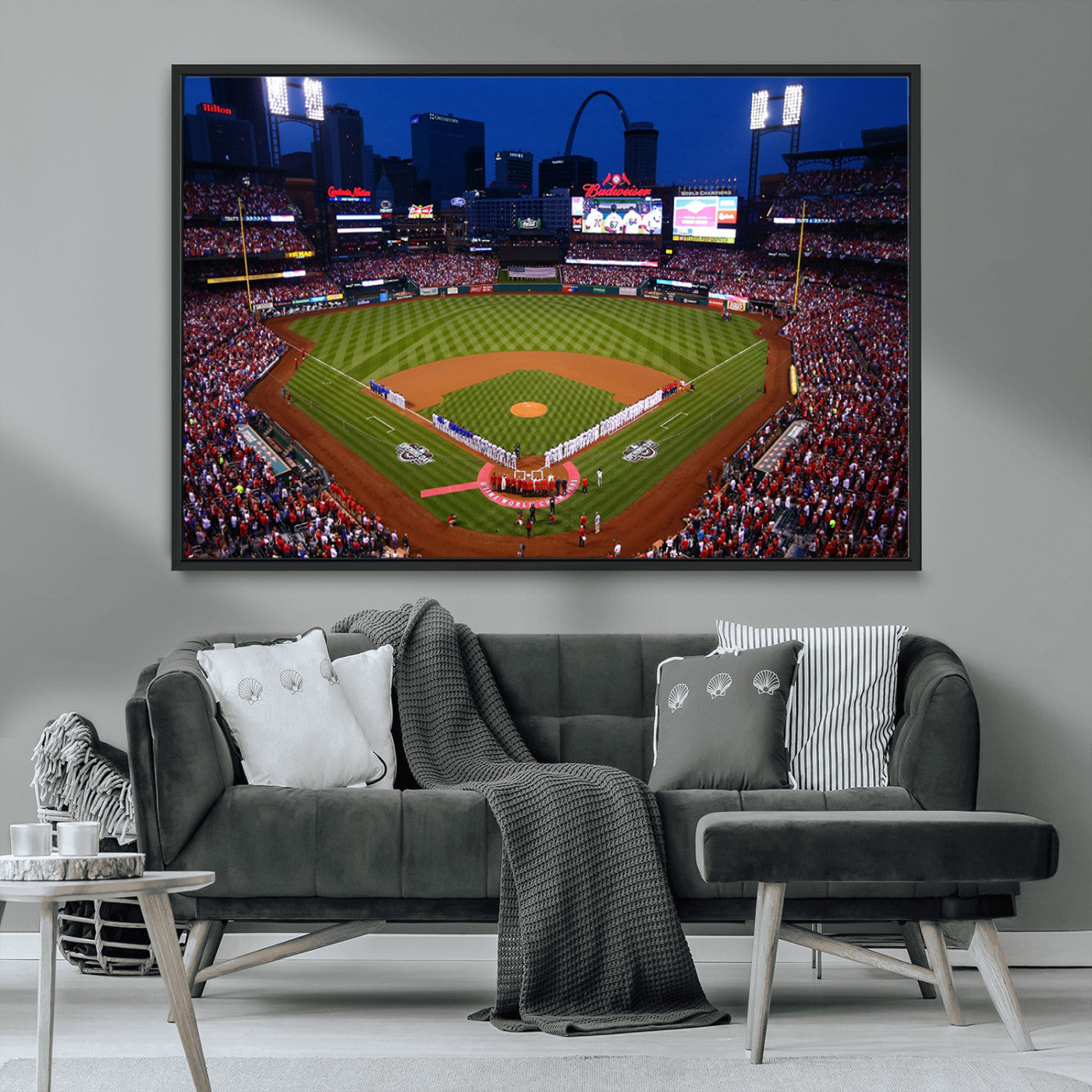 MGV-FC-36X24 - St. Louis Cardinals Baseball Team Print - Busch Stadium Wall Art Canvas Print