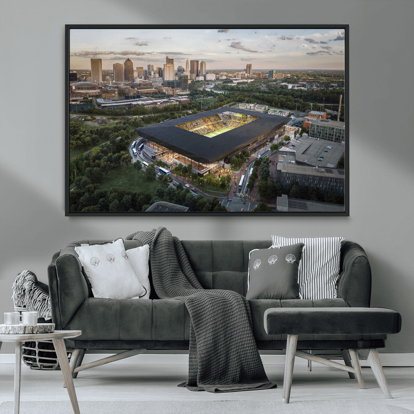 MGV-FC-36X24 - Columbus Crew Soccer Team Print - Columbus Crew Stadium Wall Art, Columbus Crew Soccer Wall Art
