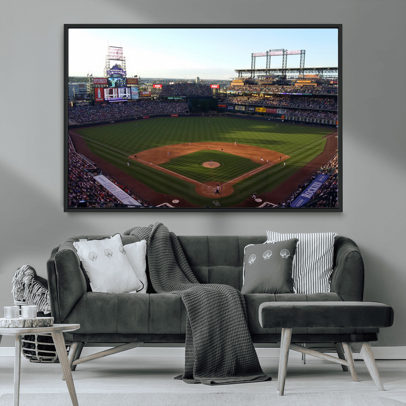 MGV-FC-36X24 - Colorado Rockies Coors Field Wall Art Canvas Print - MLB Baseball Stadium