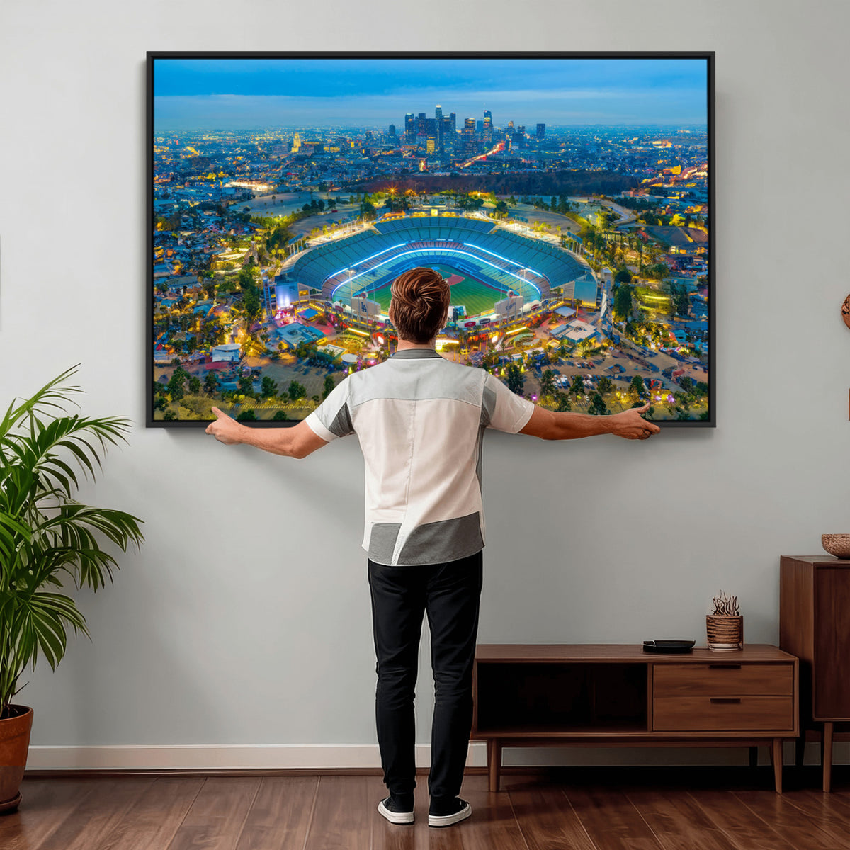 78144-MGV-CV-36X24 - Los Angeles Dodgers Wall Art Canvas, Dodger Stadium Wall Art