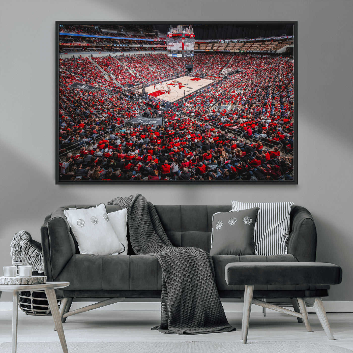 MGV-FC-36X24 - Louisville Cardinals Basketball Print Canvas - Louisville KFC Yum Center Arena Wall Art Canvas Print