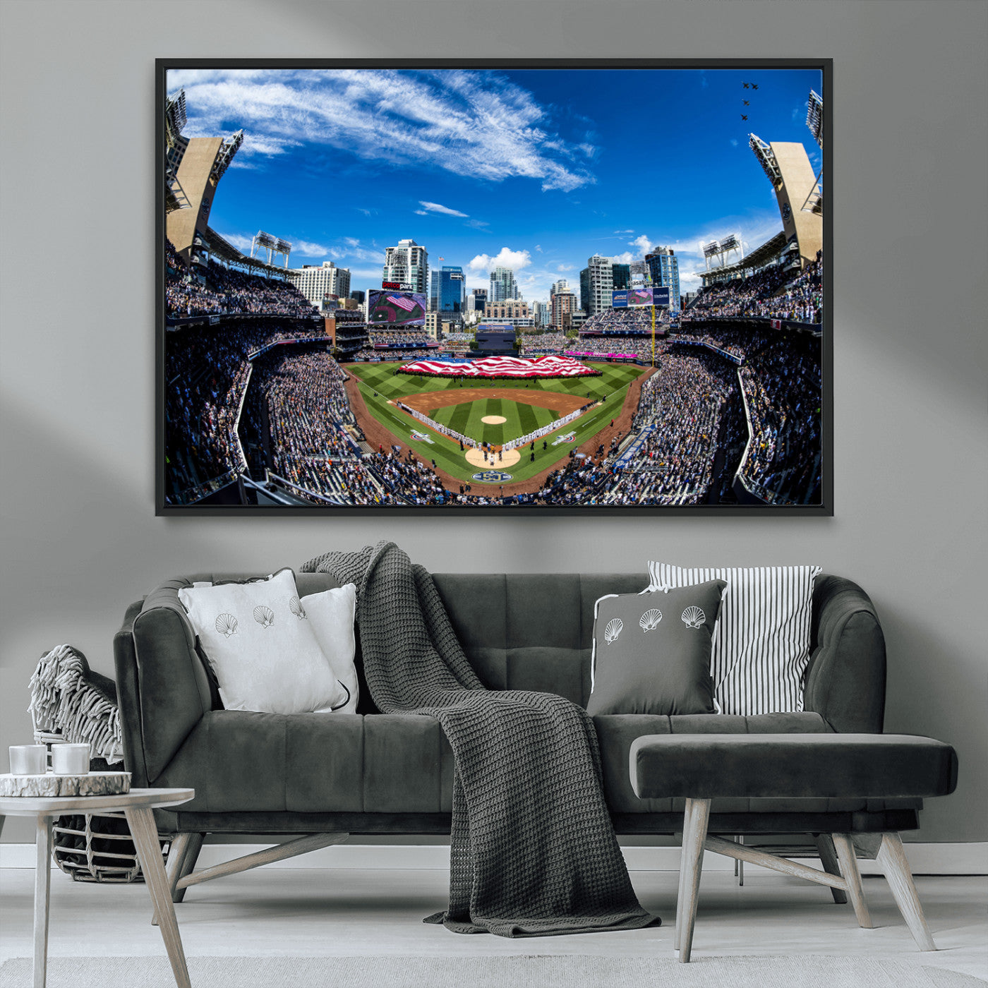 MGV-FC-36X24 - San Diego Padres Baseball Team Print - Petco Park Stadium Wall Art Canvas Print