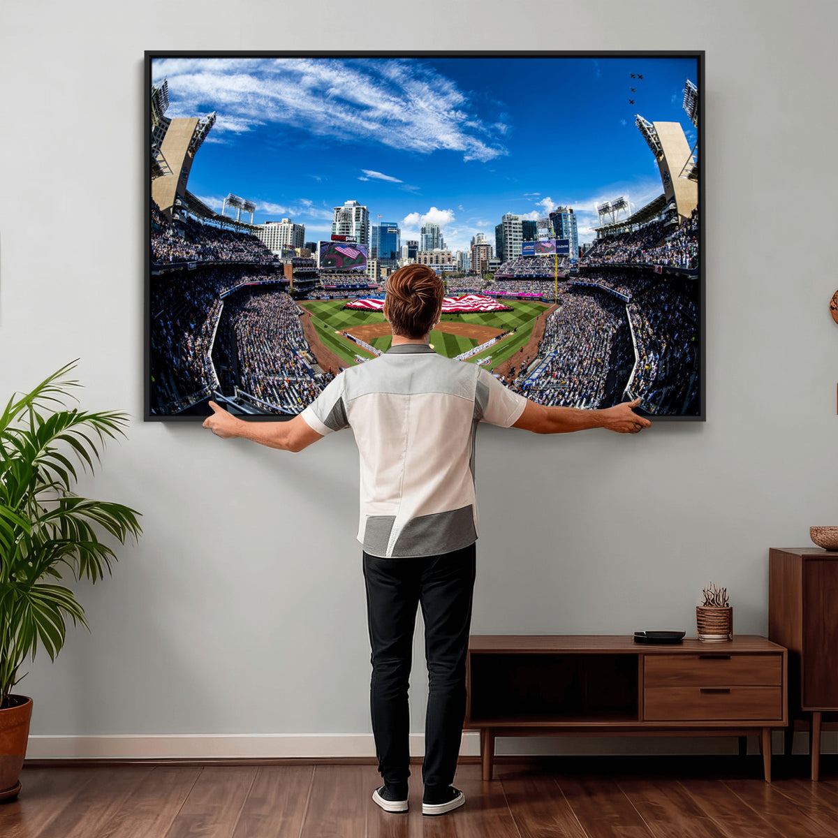 52297-MGV-CV-36X24 - San Diego Padres Baseball Team Print, Petco Park Stadium
