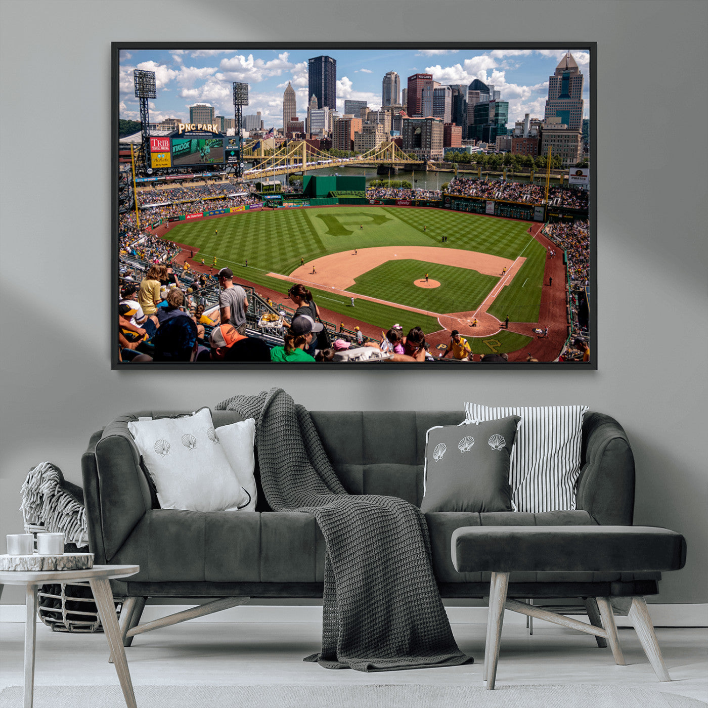 MGV-FC-36X24 - Pittsburgh Pirates Baseball Team Print - PNC Park Stadium Wall Art Canvas Print - Ready to Hang