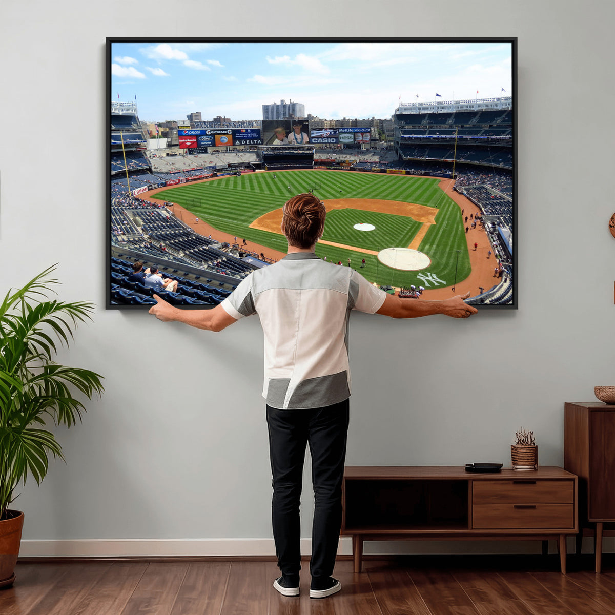 98047-MGV-CV-36X24 - Buffalo Bills Stadium Wall Art, Buffalo Bills Decor, NFL Fan Gift