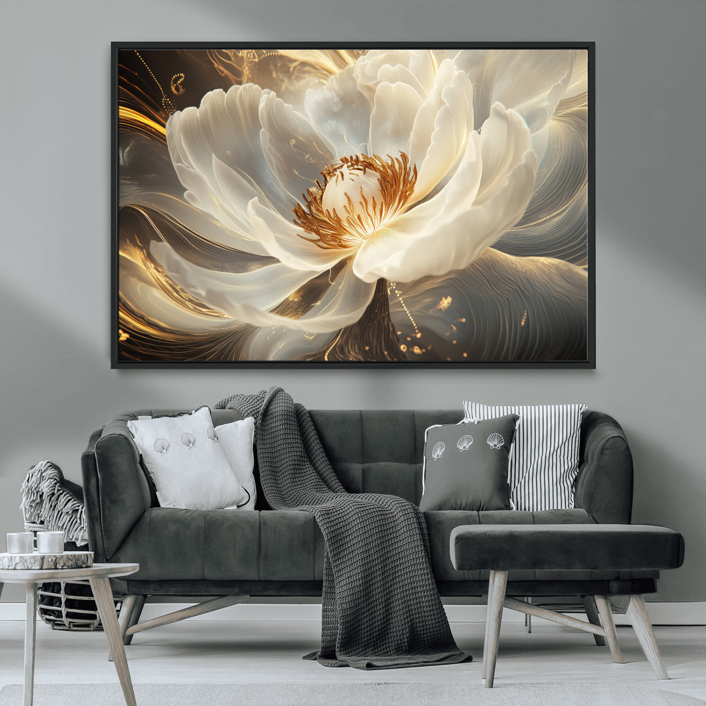 MGV-FC-36X24 - Abstract Floral Wall Art Canvas Print